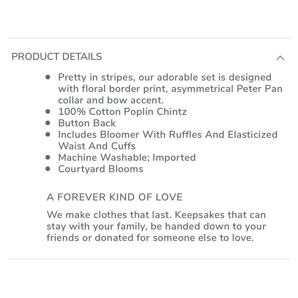 Janie and Jack Navy Striped Floral Set 0-3 Months - Picture 10 of 10